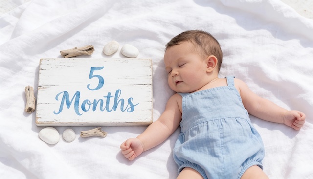 Month 5 - Coastal Serenity Baby Milestone