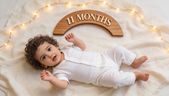 Month 11 - Almost One - Golden Glow Baby Milestone