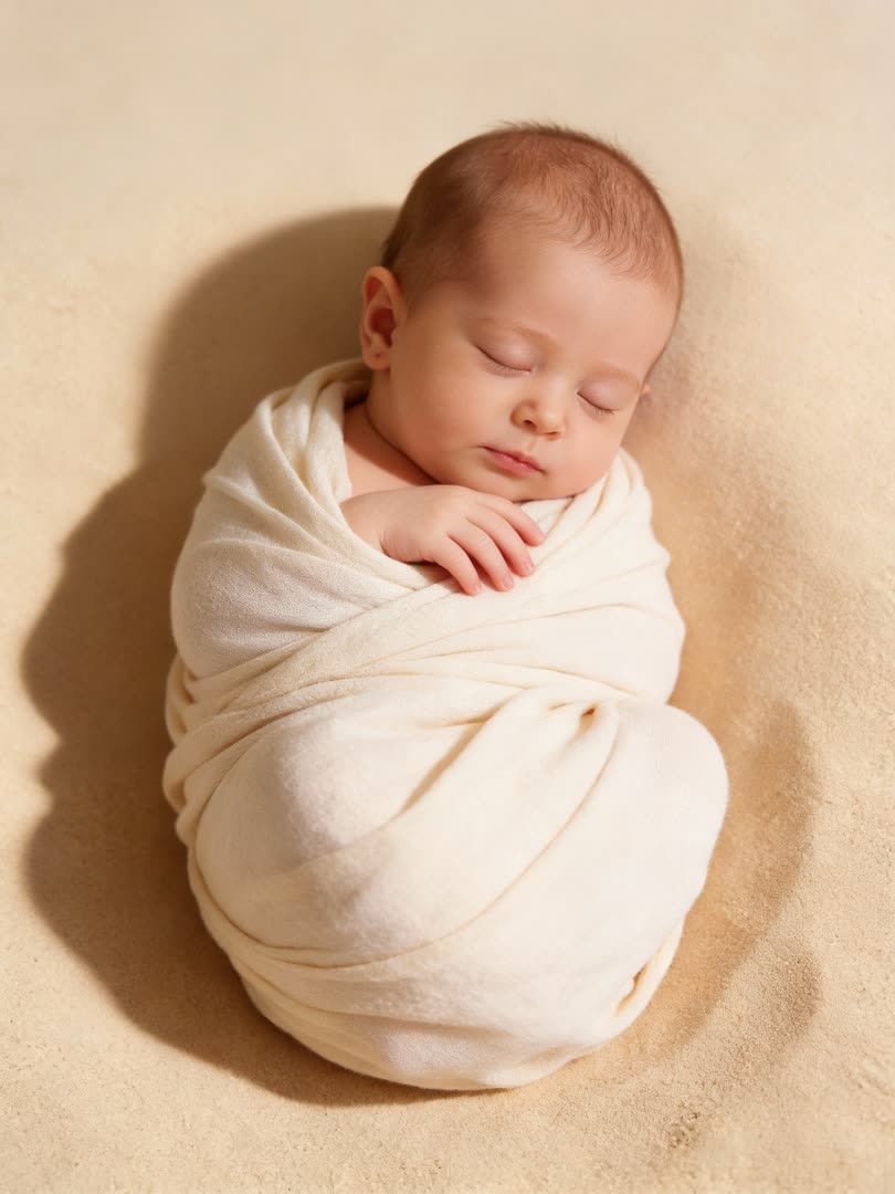 Classic Wrap AI Baby Photo Template Preview