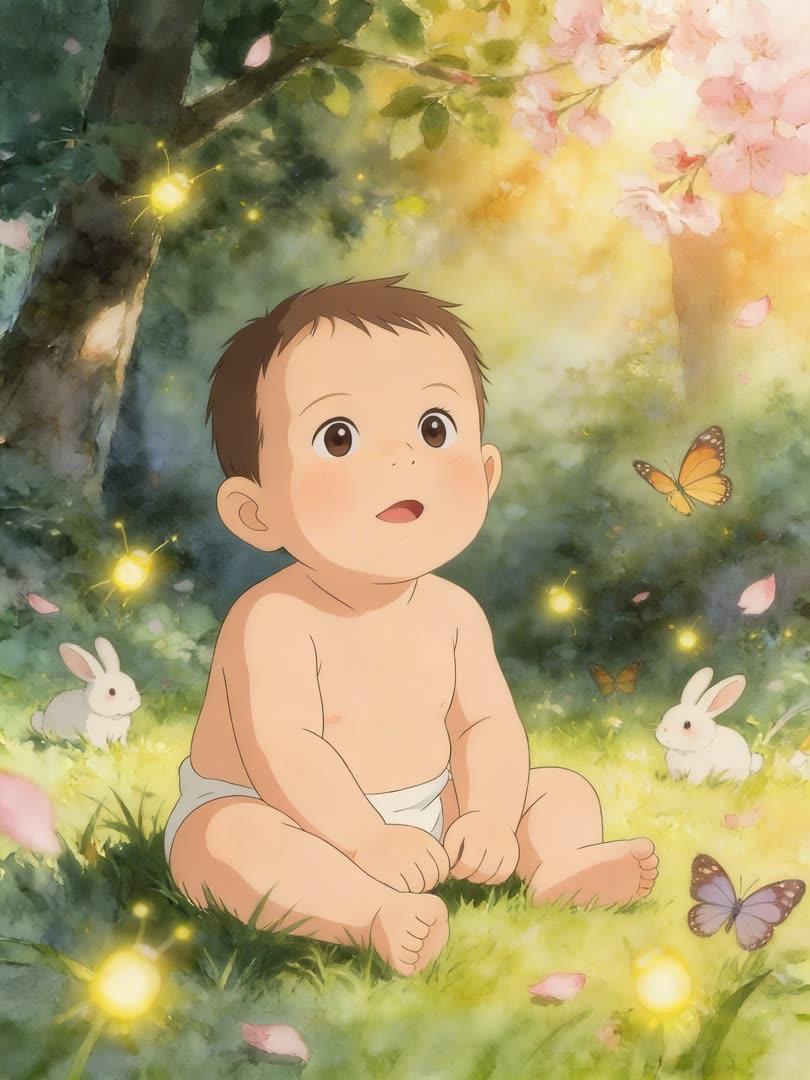Ghibli Baby Avatar AI Baby Photo Template Preview
