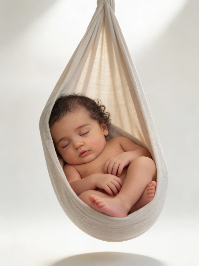 Cocoon Calm AI Baby Photo Template Preview