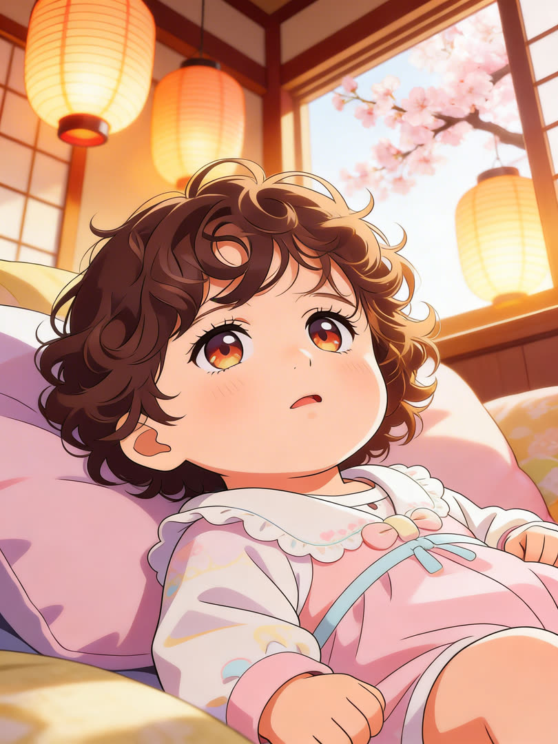 Anime Baby Portrait AI Baby Photo Template Preview