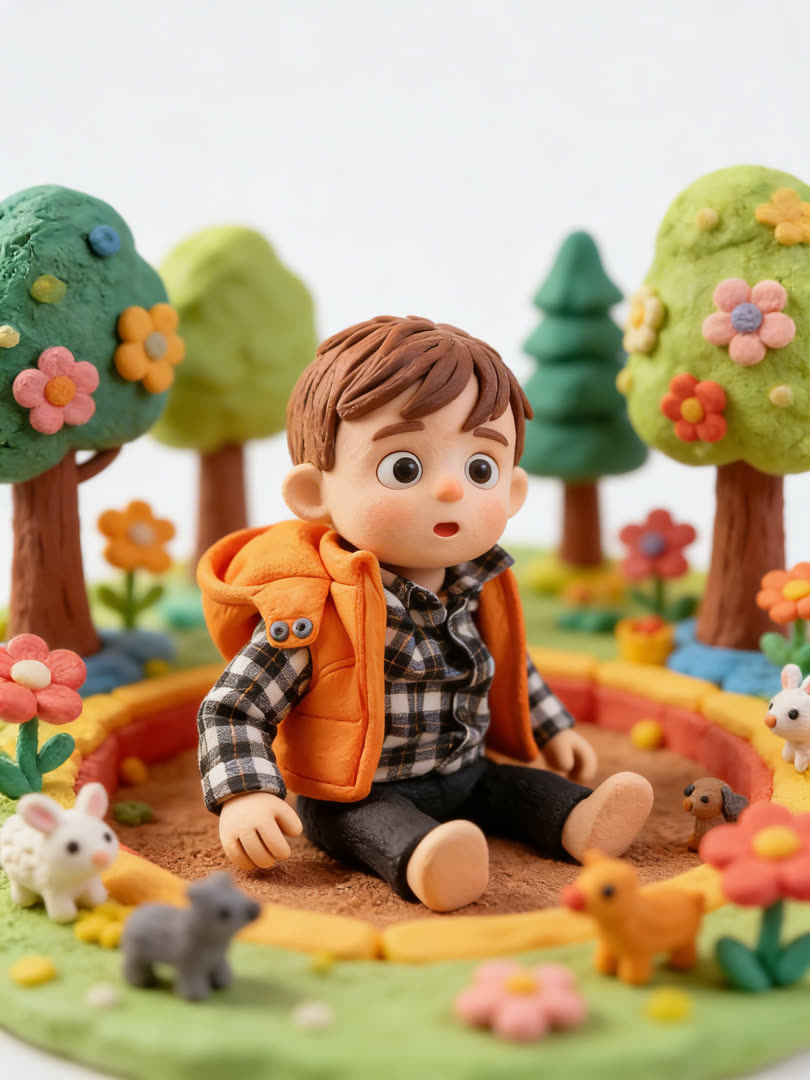 Claymation Baby AI Baby Photo Template Preview