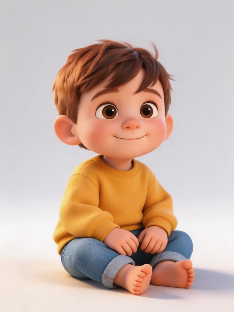 Cheeky 3D Toddler AI Baby Photo Template Preview