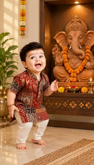 Amchya Pappani Ganpati Anala AI Video Template Preview
